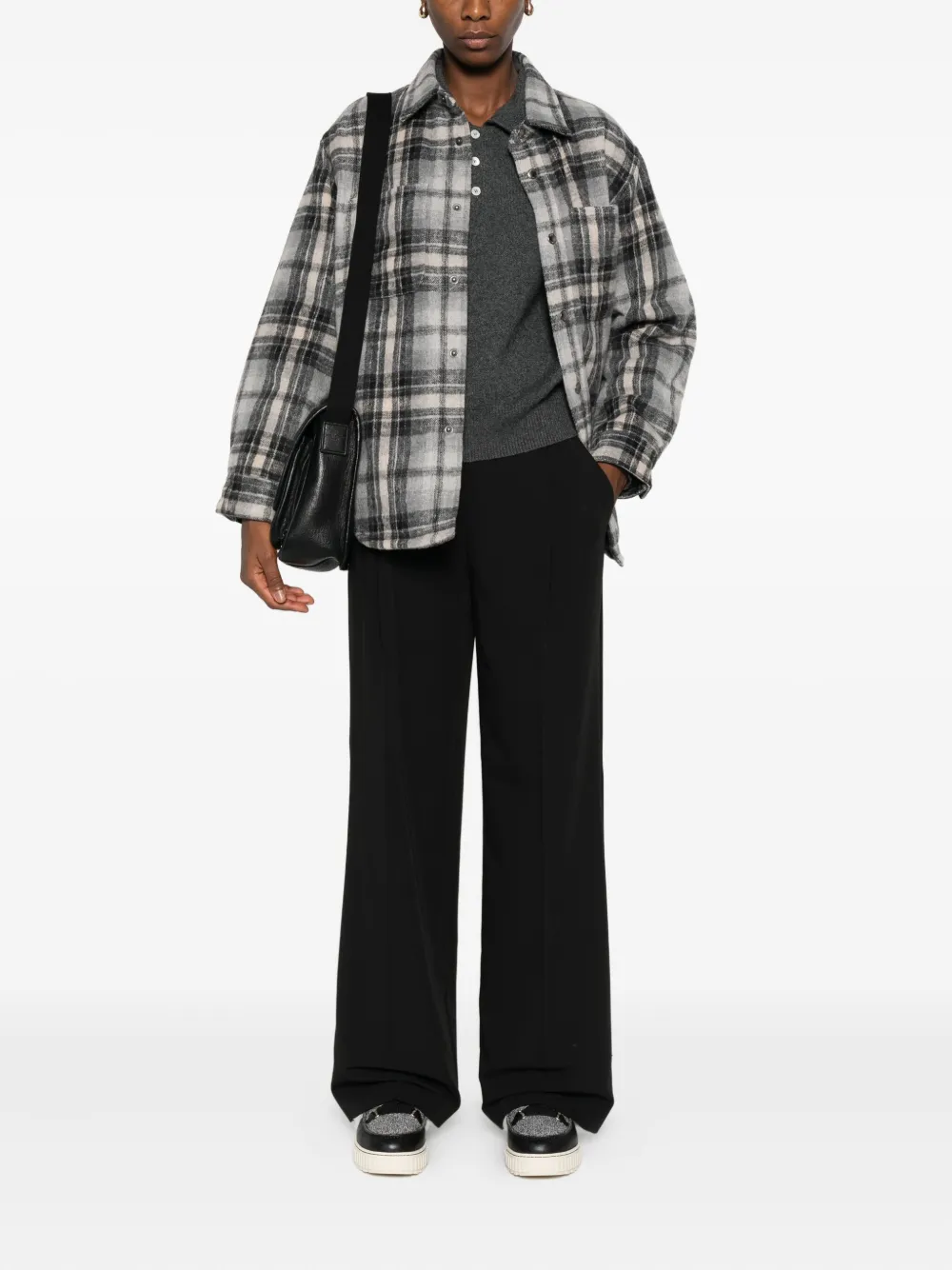 PINKO pleated-front trousers - Zwart