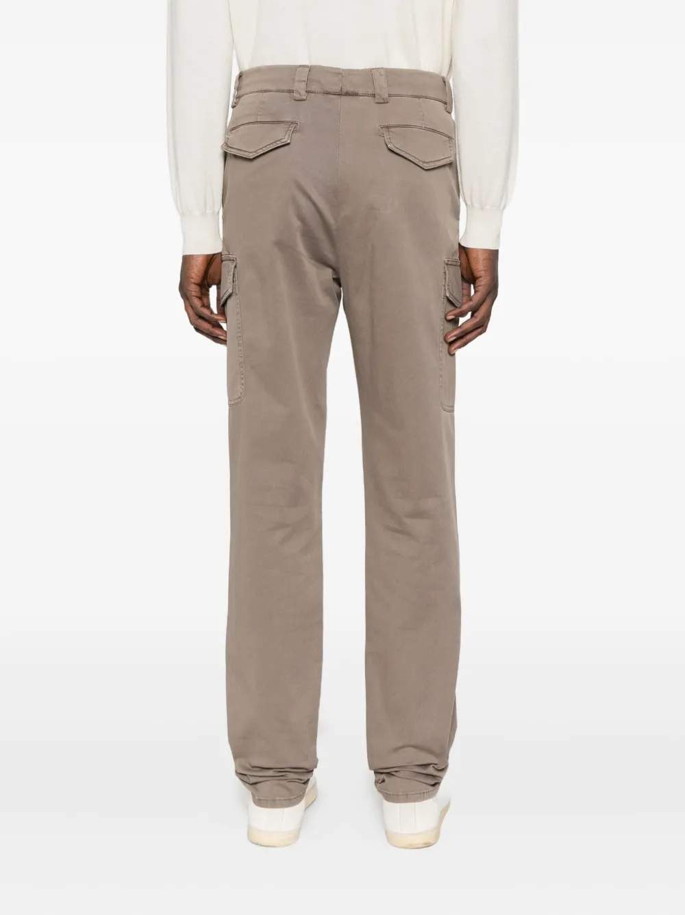 Brunello Cucinelli Cargo-pocket Cotton Trousers In Brown