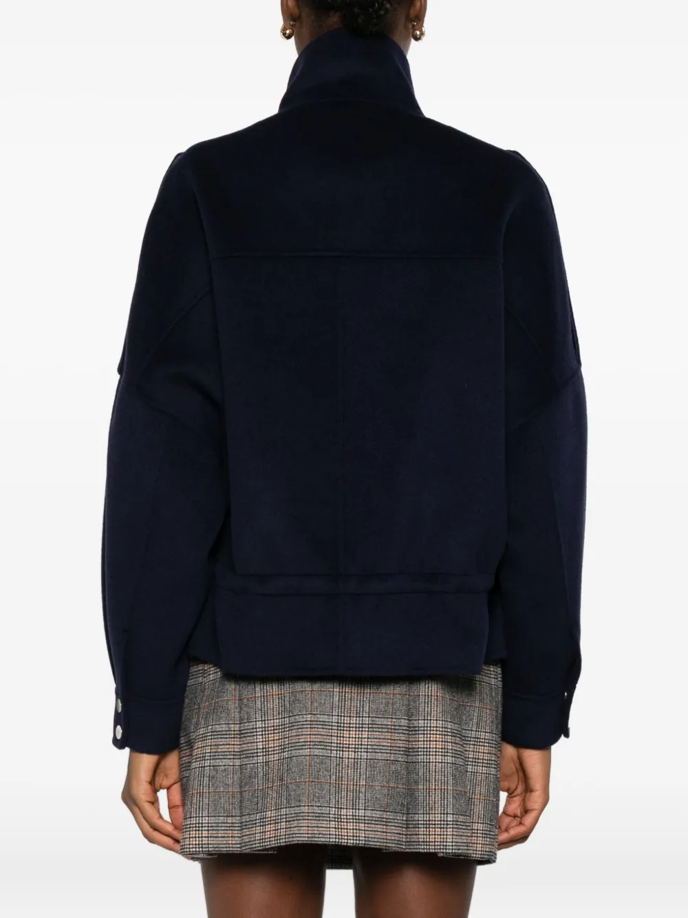 Pinko Flap-pocket Button-fastening Jacket In Black