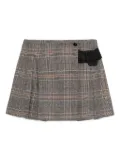 PINKO pleated check skirt - Grey