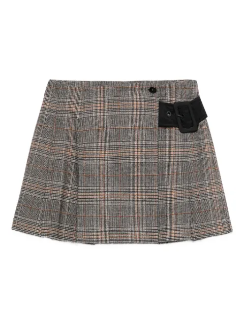 PINKO pleated check skirt