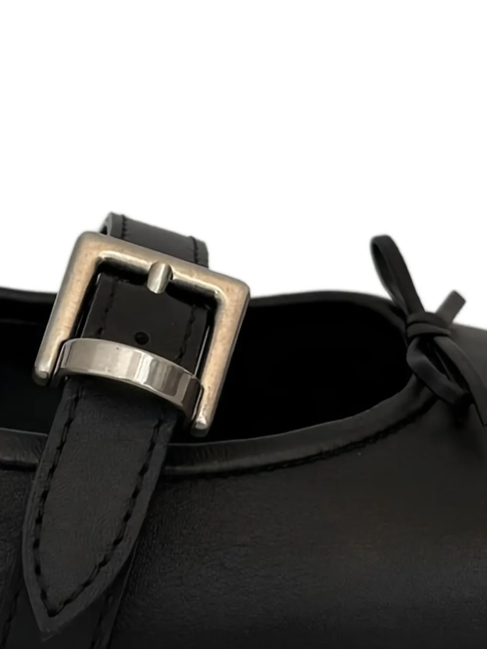 Balenciaga Ballerina's met gespbandje - Zwart