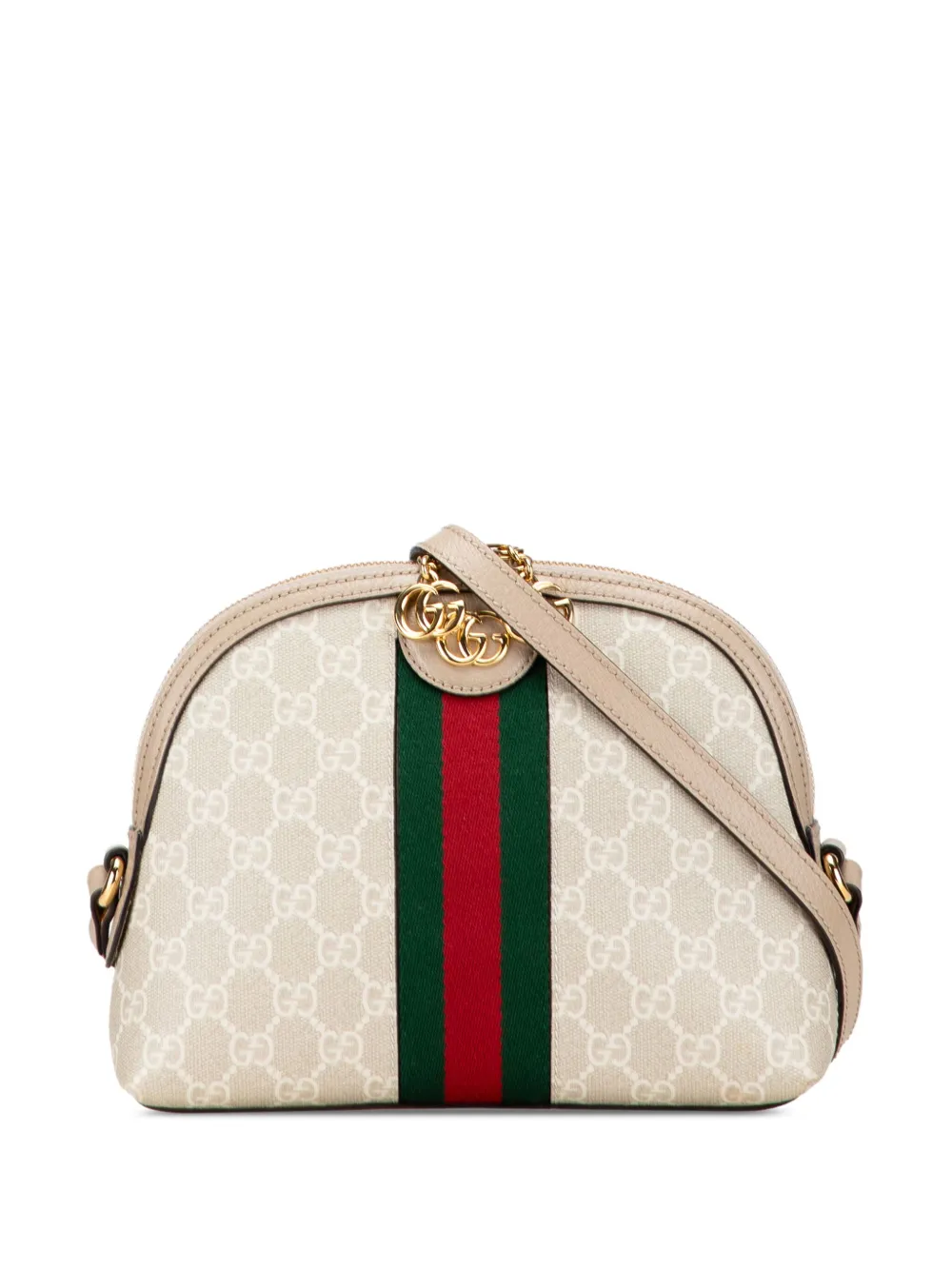 Gucci Pre-Owned 2016-2025 Small GG Supreme Ophidia Dome crossbody bag | Brown | Image 1
