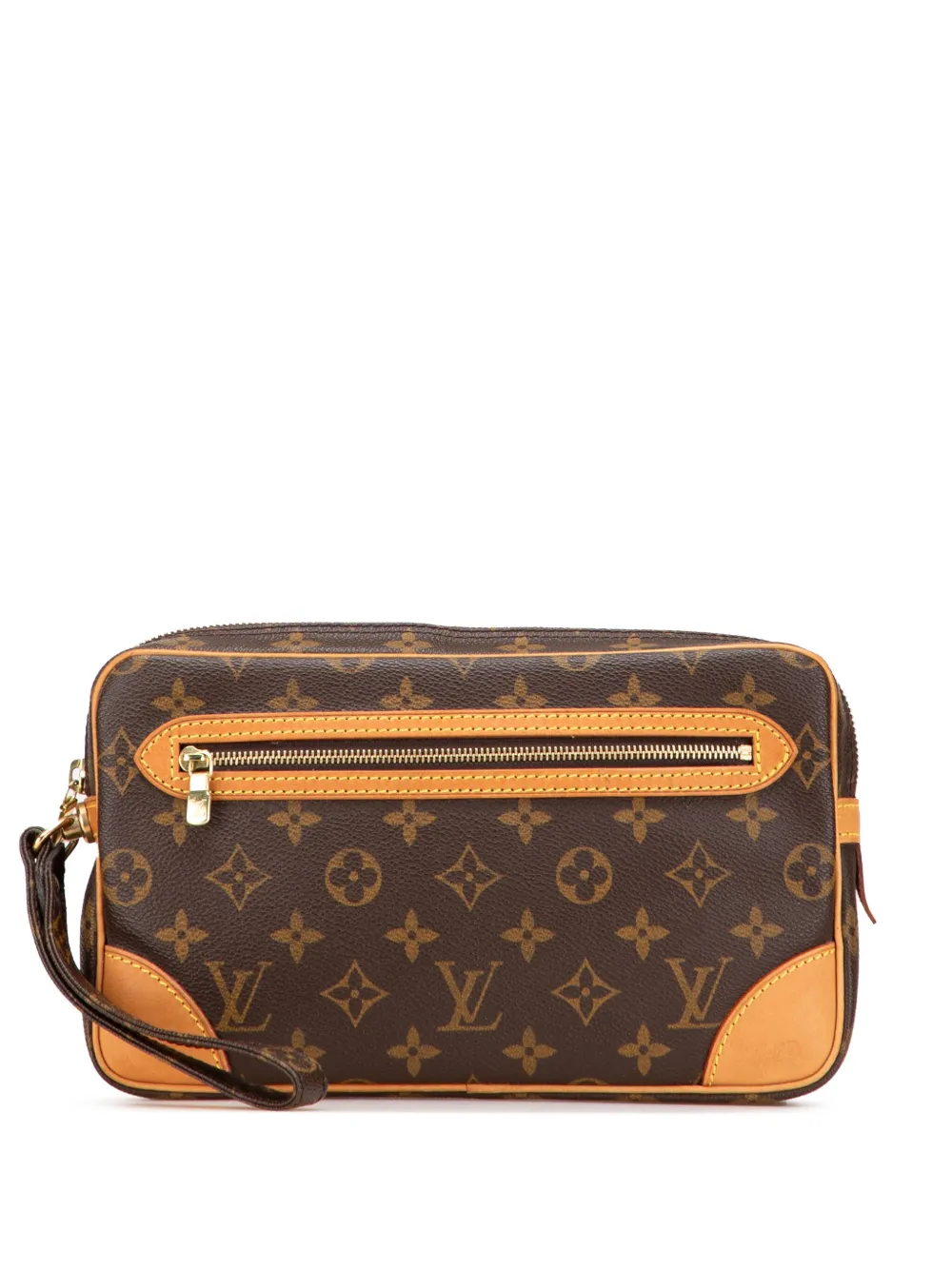 Louis Vuitton Pre-Owned 2003 Monogram Marly Dragonne GM clutch bag | Brown | Image 1
