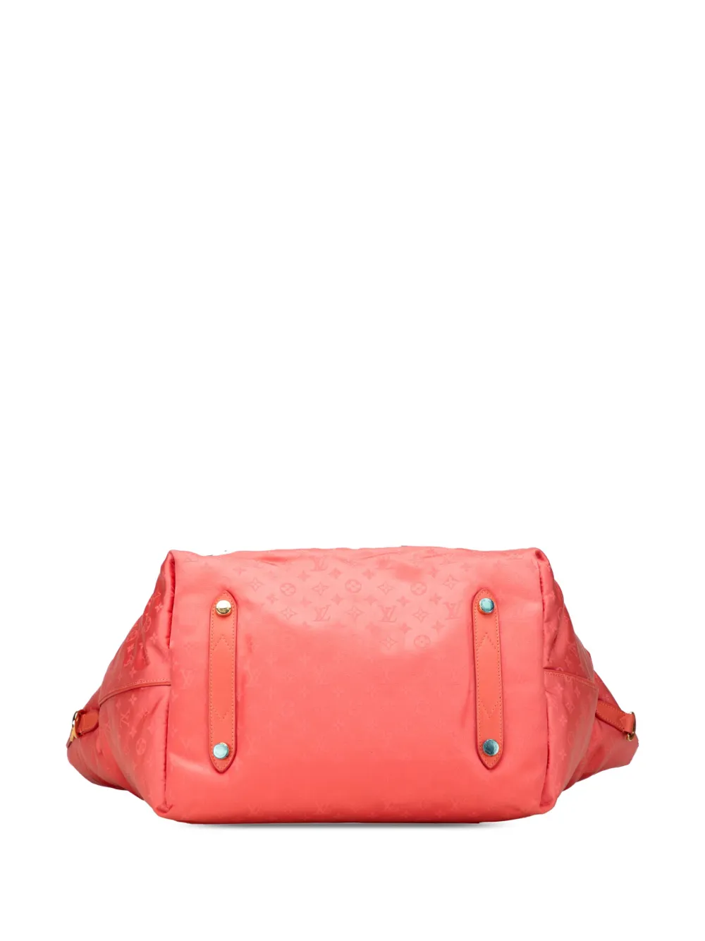 Pre-owned Louis Vuitton 2011 Monogram Nylon Nouvelle Vague Beach Bag Satchel In Pink