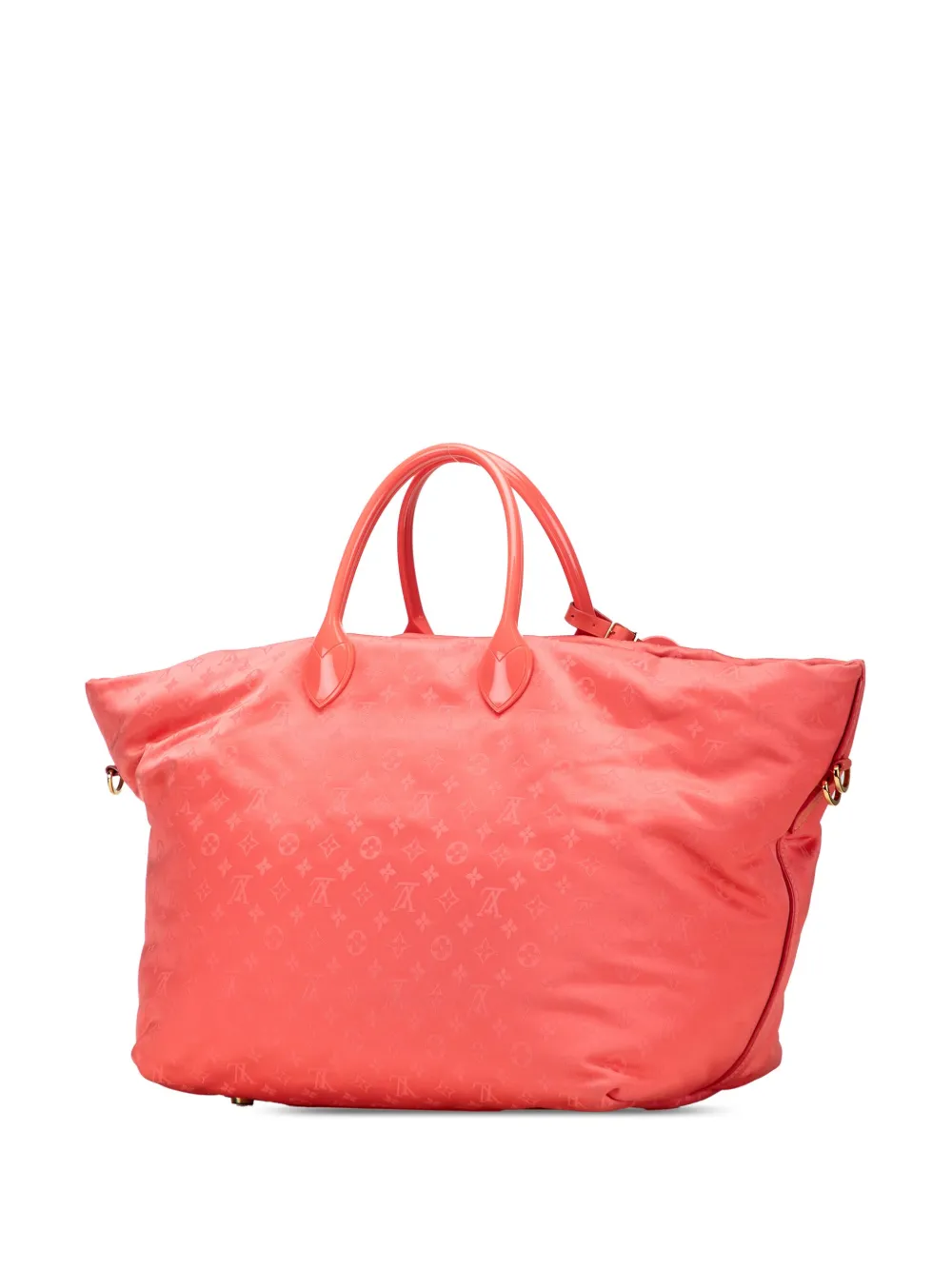Pre-owned Louis Vuitton 2011 Monogram Nylon Nouvelle Vague Beach Bag Satchel In Pink
