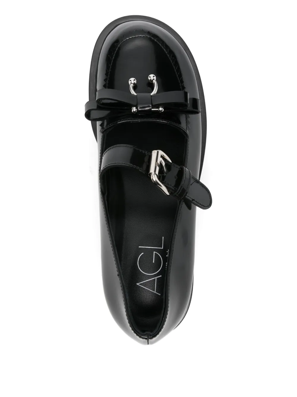 AGL Leren loafers Zwart