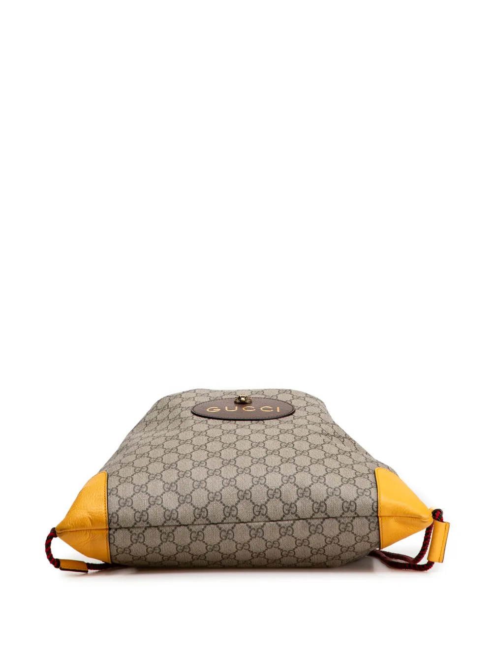 Pre-owned Gucci 2000-2015 Gg Supreme Animalier Backpack In Brown