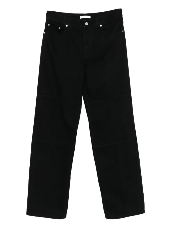 Helmut Lang Panelled zip-detail Jeans Black FARFETCH ID