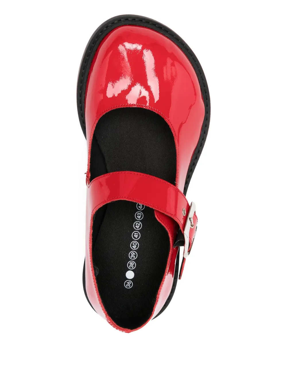 PHILEO 075 lakleren ballerina's Rood