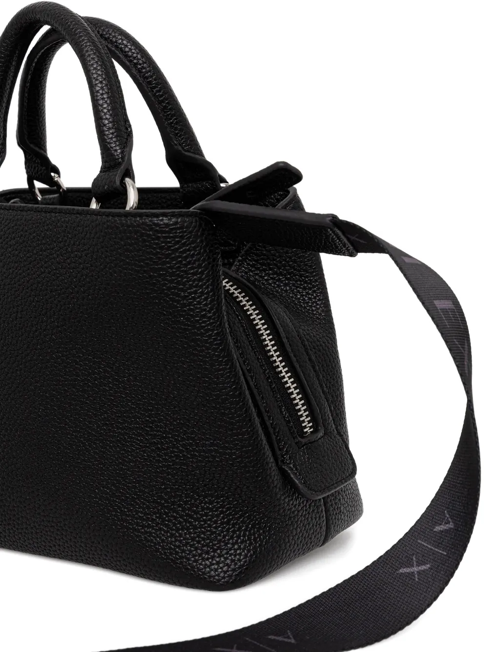 Armani Exchange Shopper met logodetail Zwart