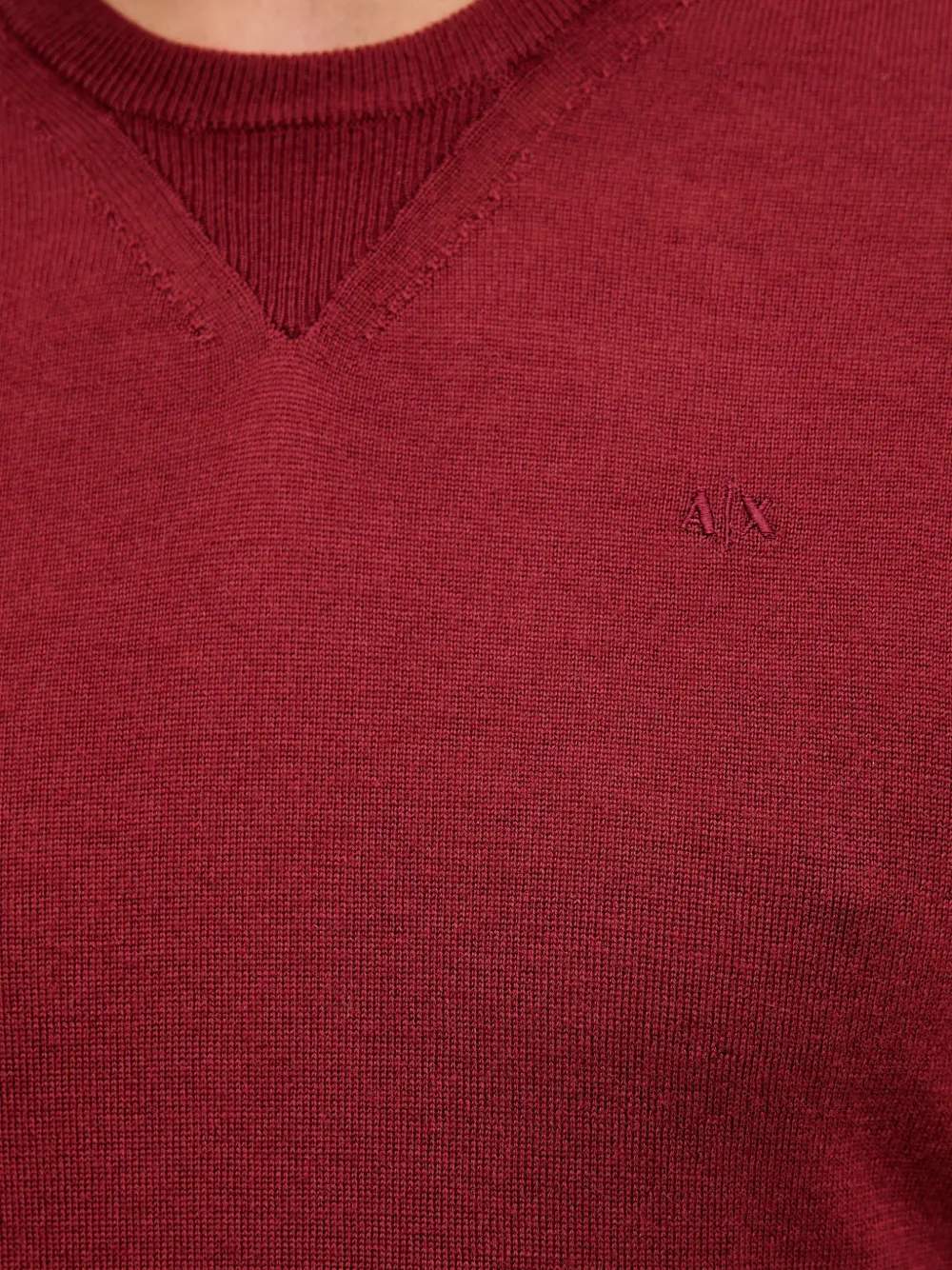 Armani Exchange Sweater met geborduurd logo Rood