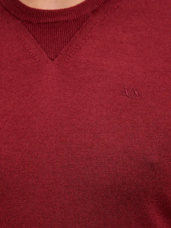 Armani Exchange ロゴ セーター | レッド | FARFETCH JP