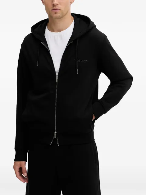 Armani Exchange zip-fastening hoddie