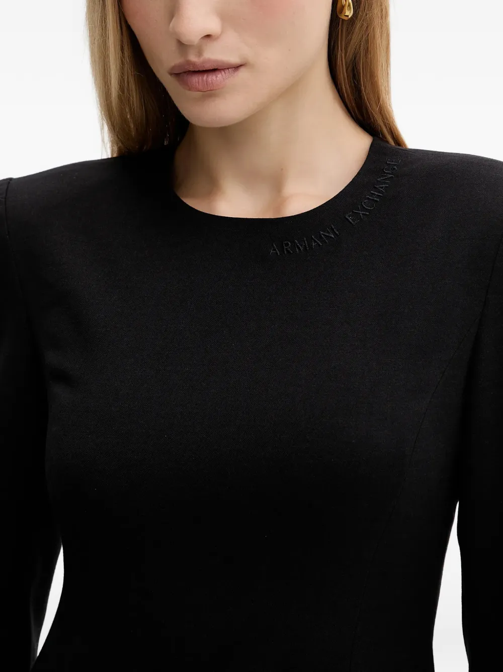 Armani Exchange Mini-jurk met klepzak Zwart
