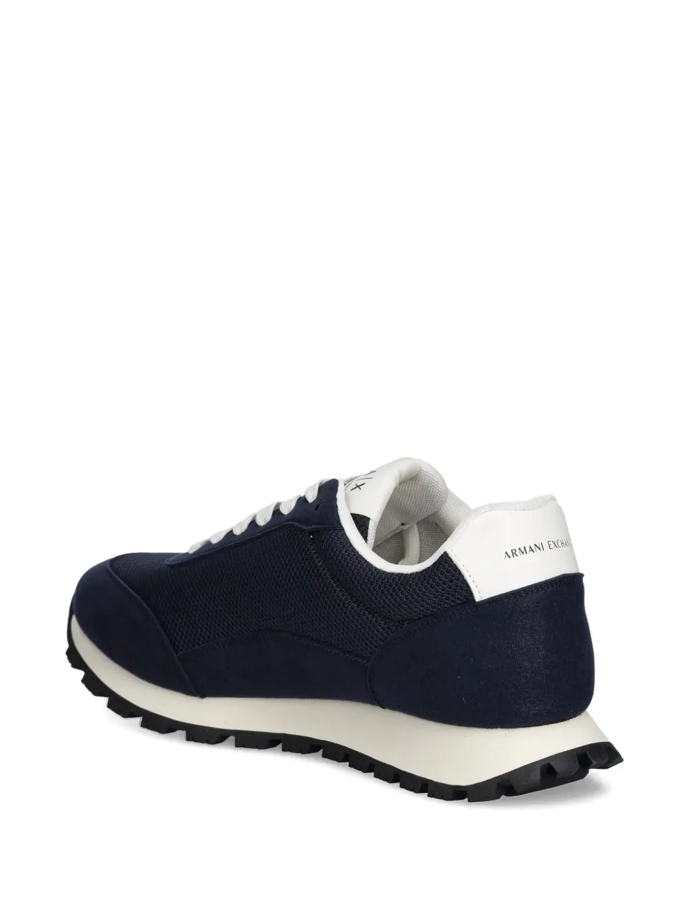 Armani Exchange logo-detail sneakers Blauw