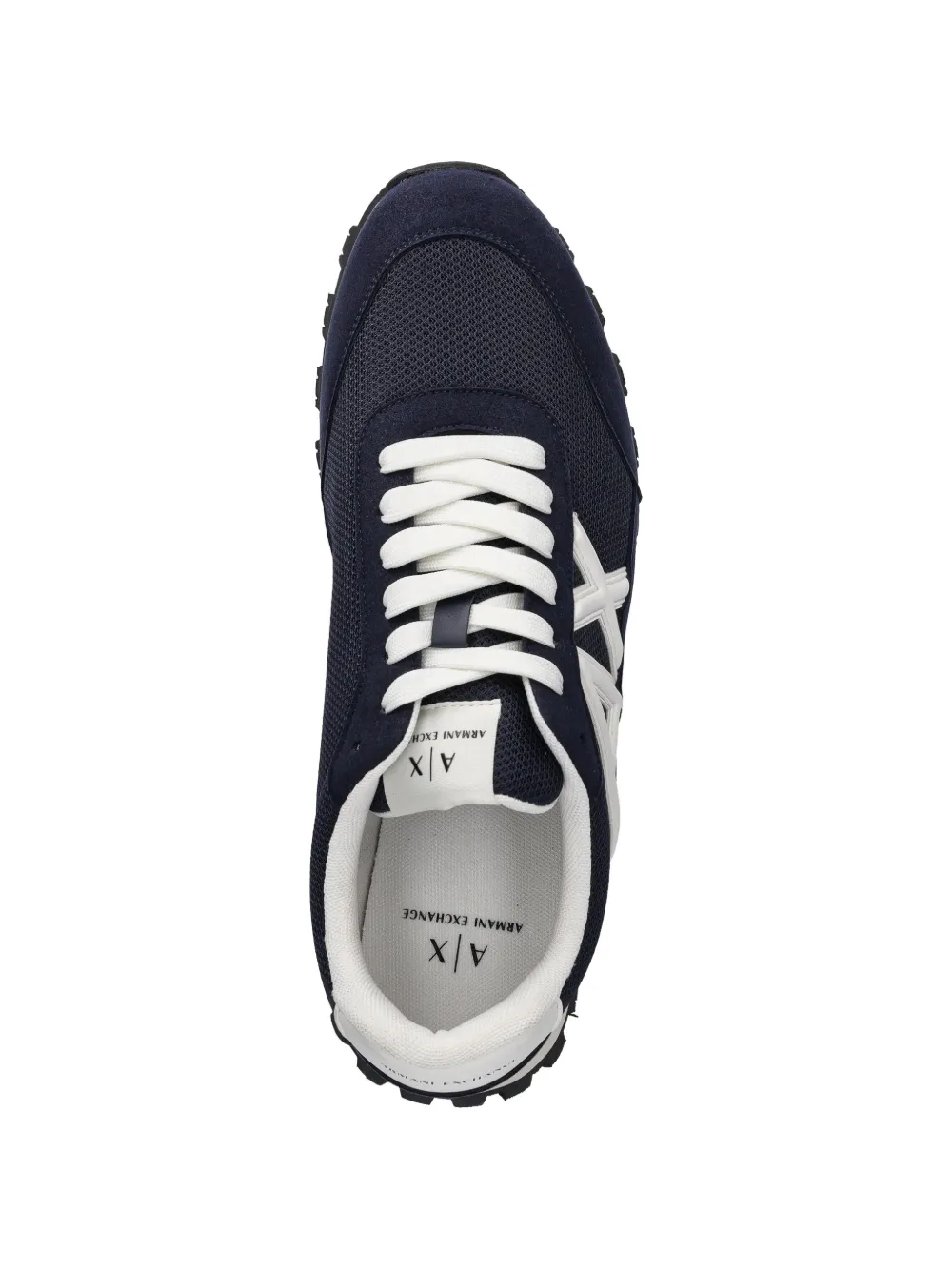 Armani Exchange logo-detail sneakers Blauw
