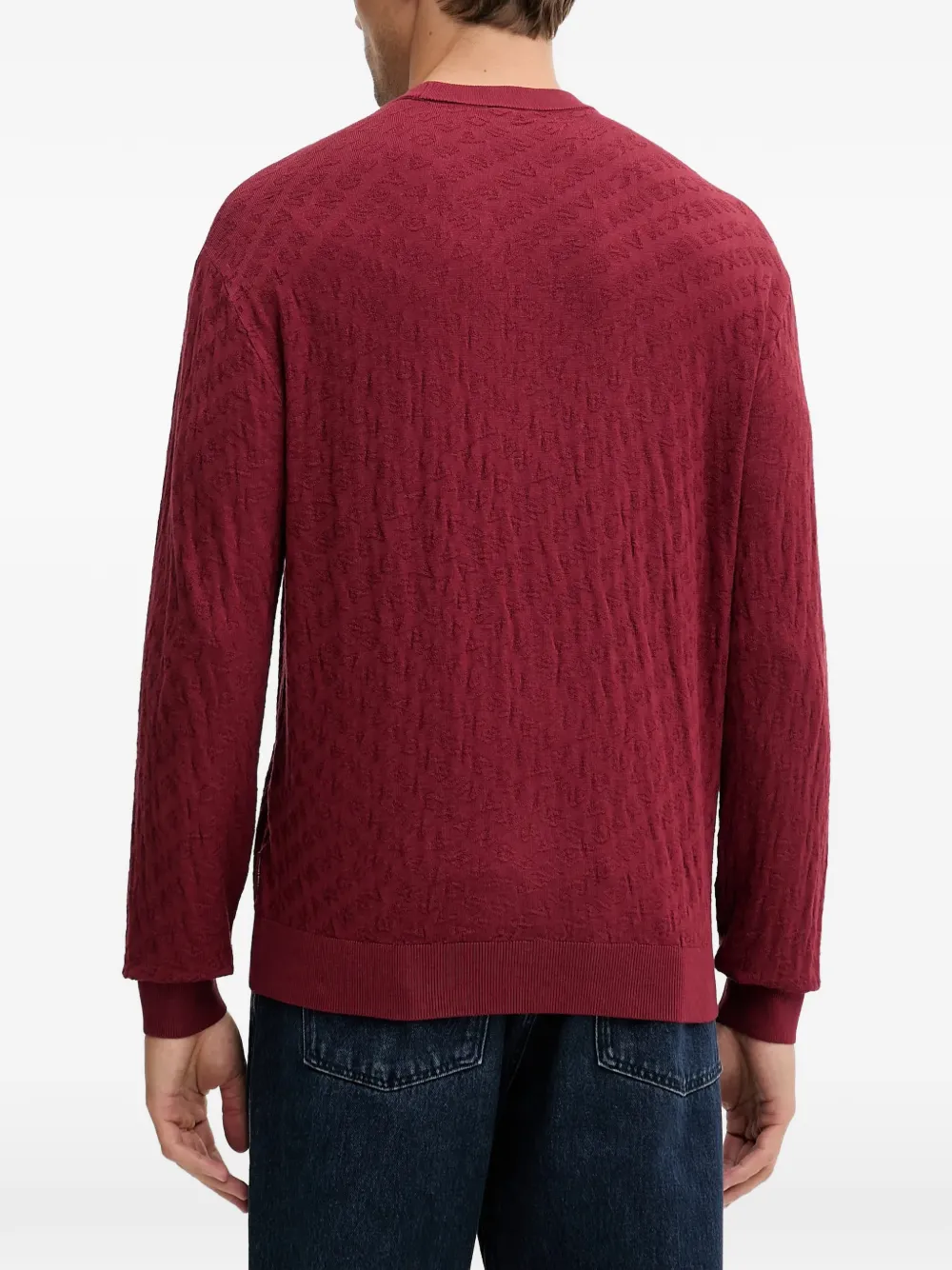 Armani Exchange Crew-neck Sweater - Red 