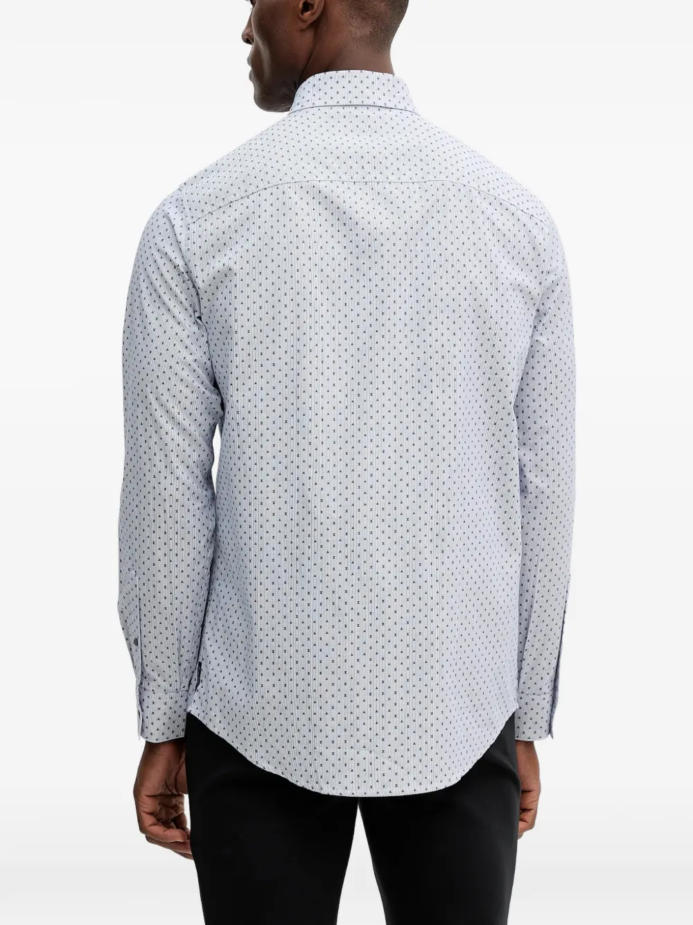 Armani Exchange Overhemd met patroon Blauw