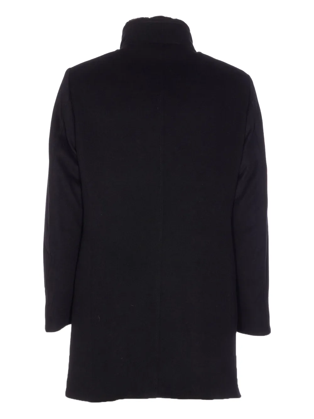 Moorer fur-trimmed buttoned coat | Single Breasted Coats | Image 2