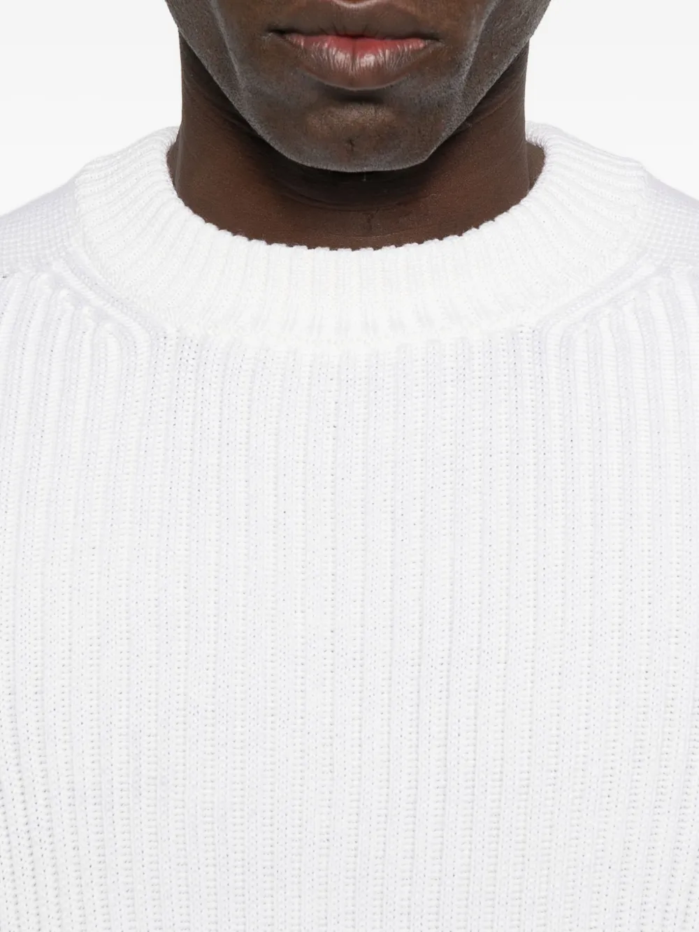 C.P. Company Geribbelde trui Wit