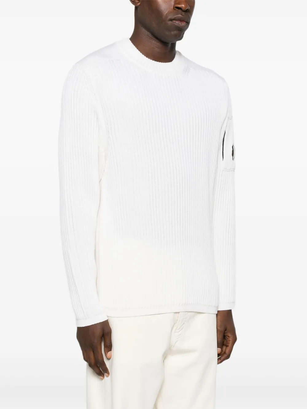 C.P. Company Geribbelde trui Wit