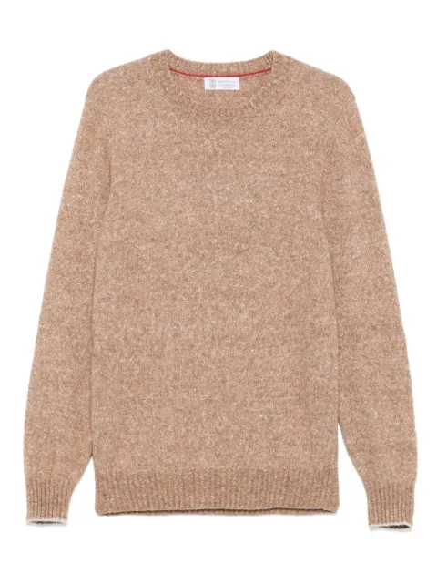 Brunello Cucinelli speckled crew-neck sweater
