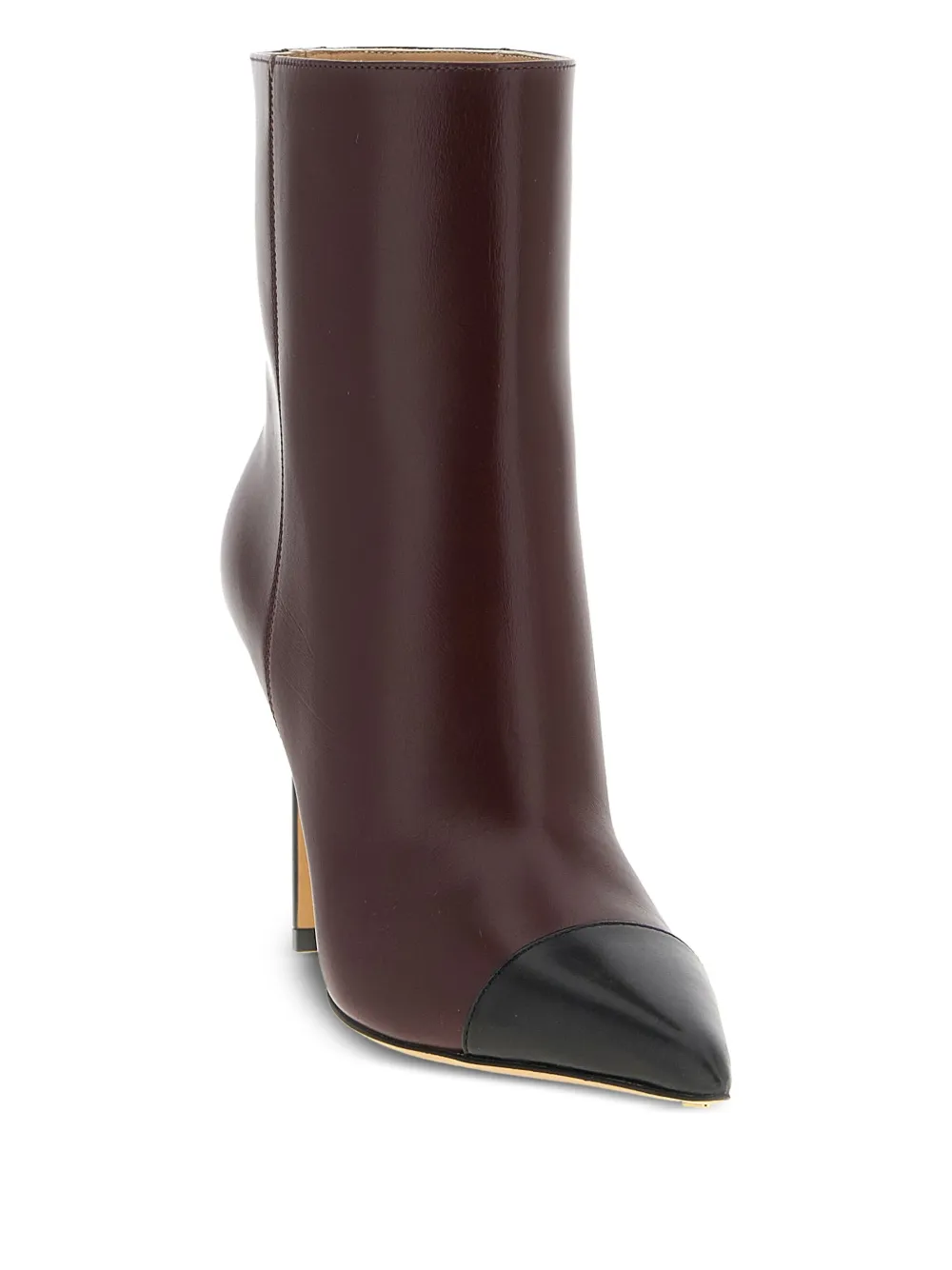 Francesco Russo 95mm contrasting-detail ankle boots Red