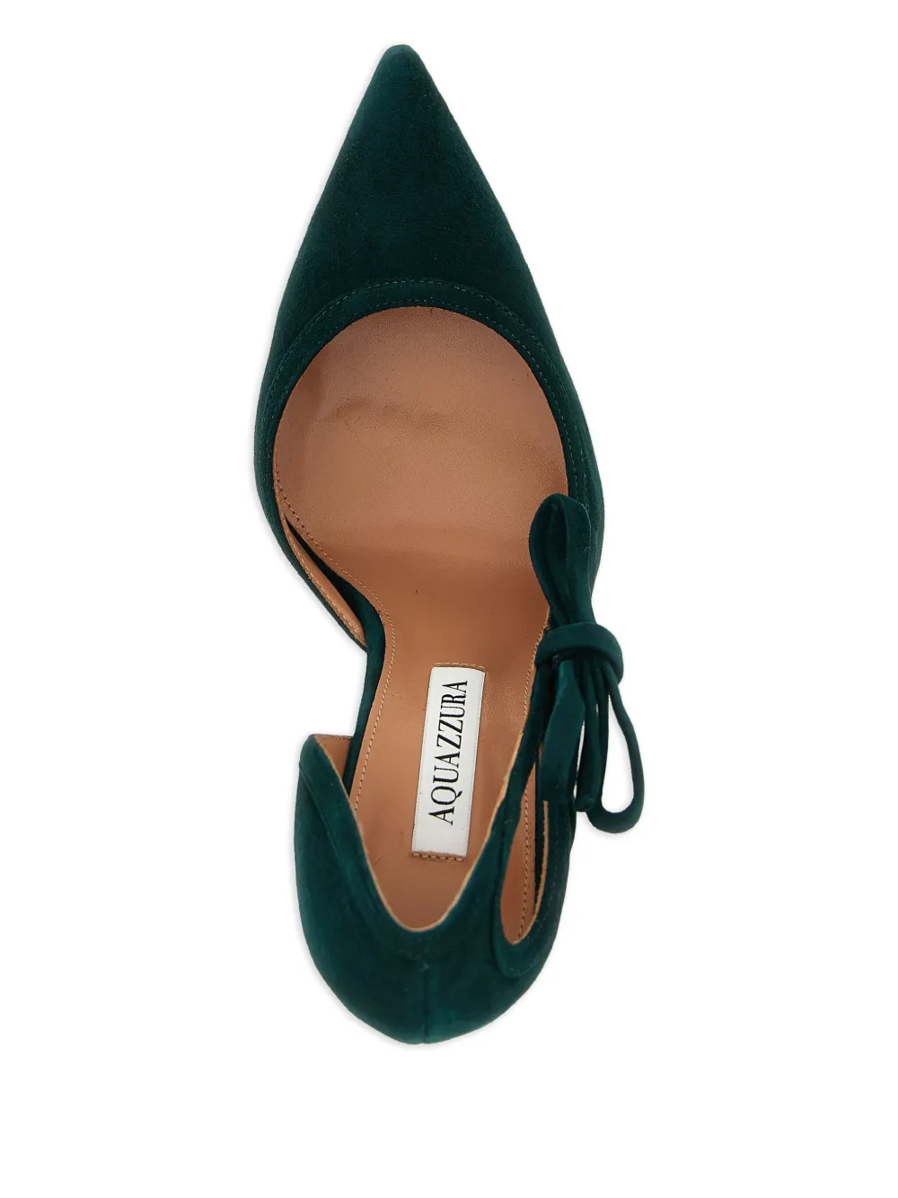 Aquazzura bow-detail cut-out pumps Green