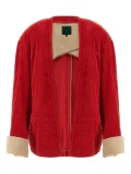 Jejia corduroy open-front jacket - Red