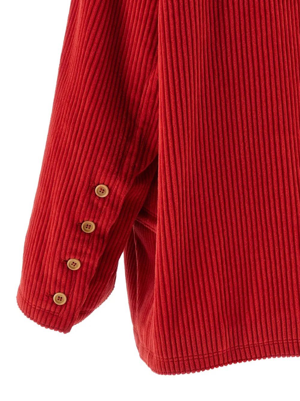 Jejia Corduroy Open-front Jacket In Red