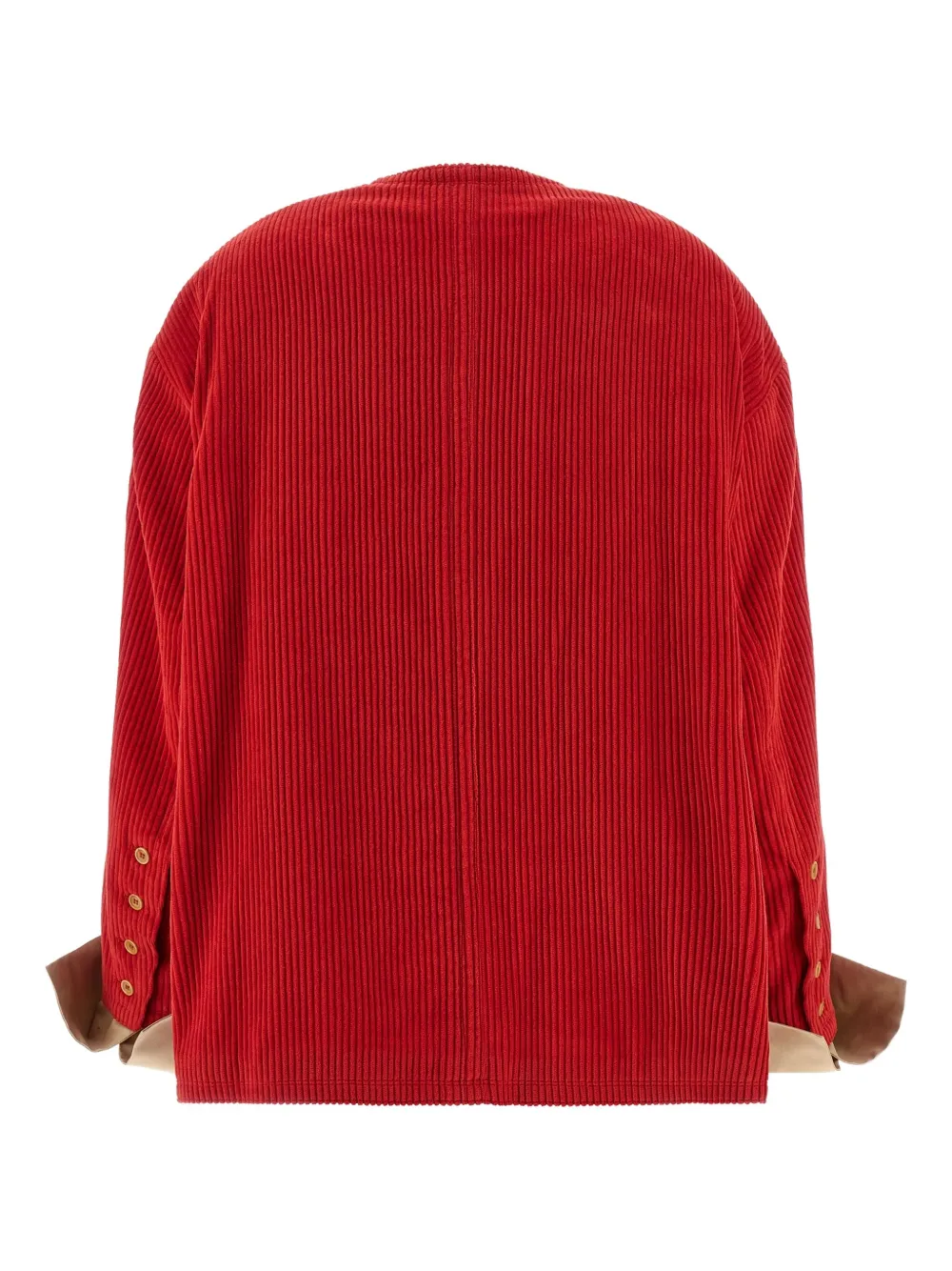 Jejia Corduroy Open-front Jacket In Red