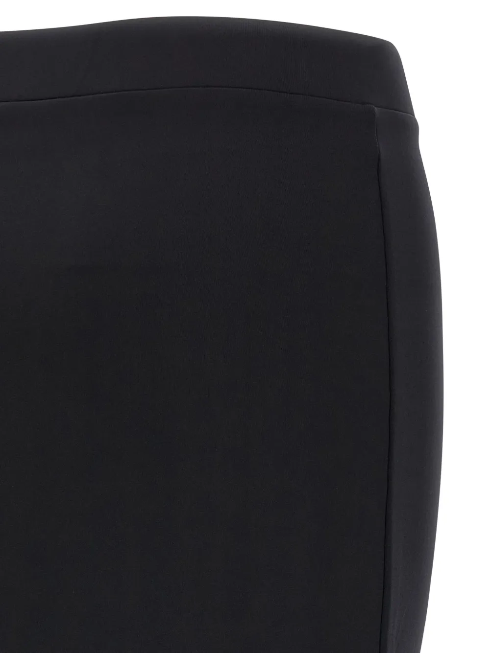 Off-white Fitted Midi Skirt In Stretch Technical Fabric With Front Logo Detail In Black