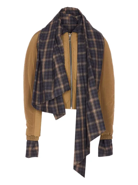 MARBELL maxi-scarf puffer jacket
