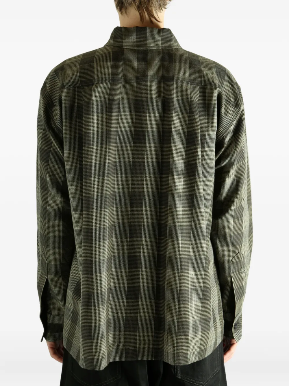 Margaret Howell Checked Overshirt In Black