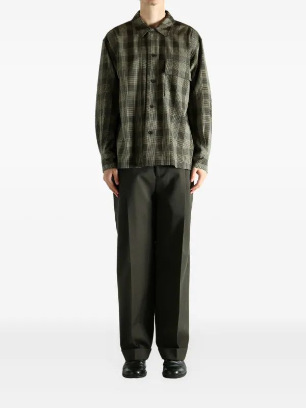 Margaret Howell Checked Overshirt | Black | FARFETCH