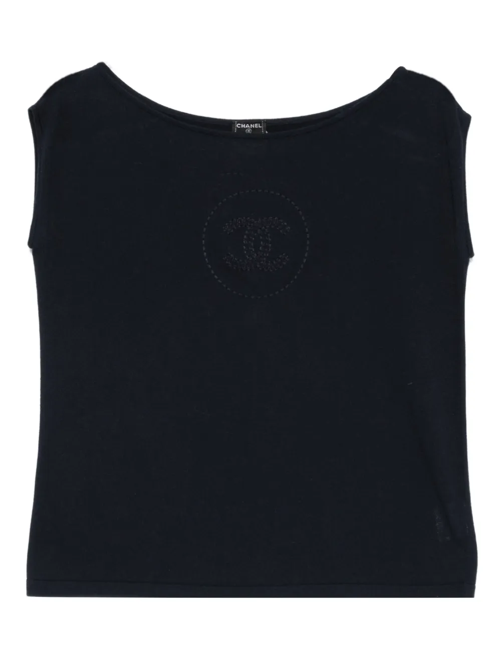CHANEL Pre-Owned top con botones | azul | Image 1