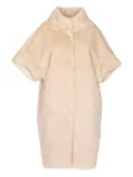 BULLY stand-collar short-sleeve coat - Neutrals