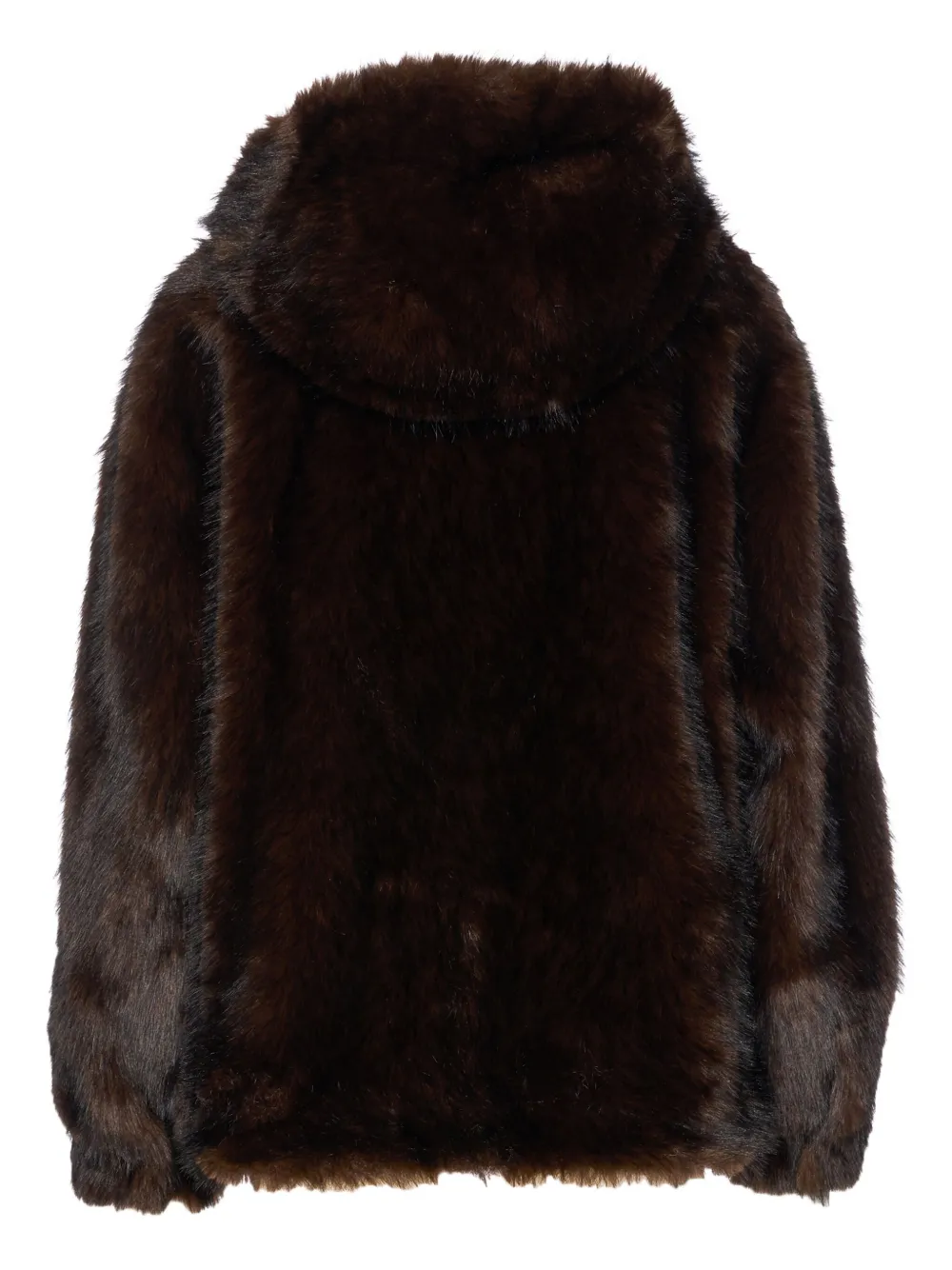 Bully Hooded Zip-front Jacket In Brown