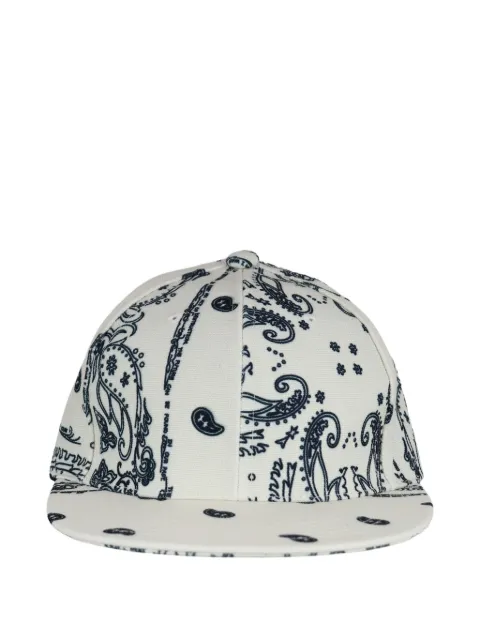 THE WORLD IS YOURS paisley-print baseball cap