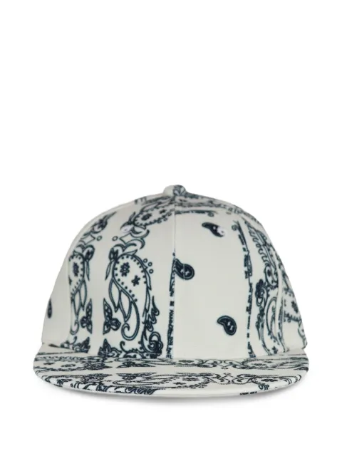 THE WORLD IS YOURS gorra con estampado de cachemira