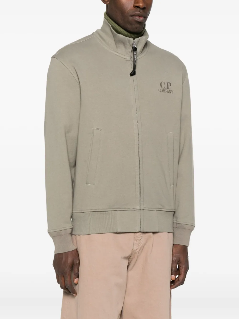 C.P. Company Sweater met rits Groen