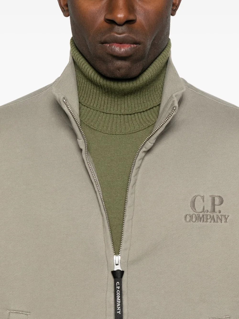 C.P. Company Sweater met rits Groen