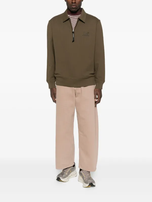 c.p company ジップアップスウェット C.P. Company ジップアップ スウェットシャツ | グリーン | FARFETCH JP