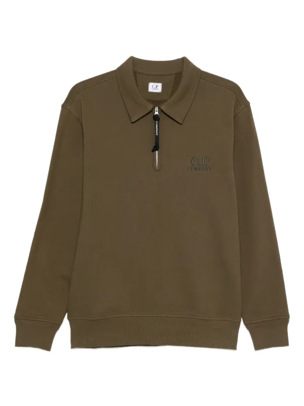 c.p company ジップアップスウェット C.P. Company ジップアップ スウェットシャツ | グリーン | FARFETCH JP