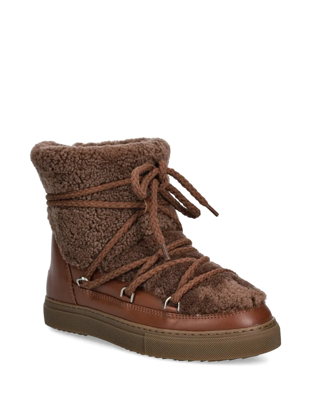 Inuikii Curly shearling round-toe lace-up boots | Ankle Boots | Image 2