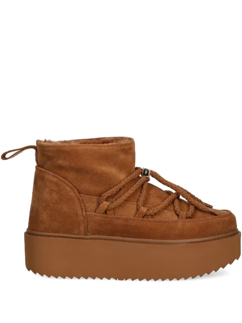 Inuikii lace-up braided platform boots