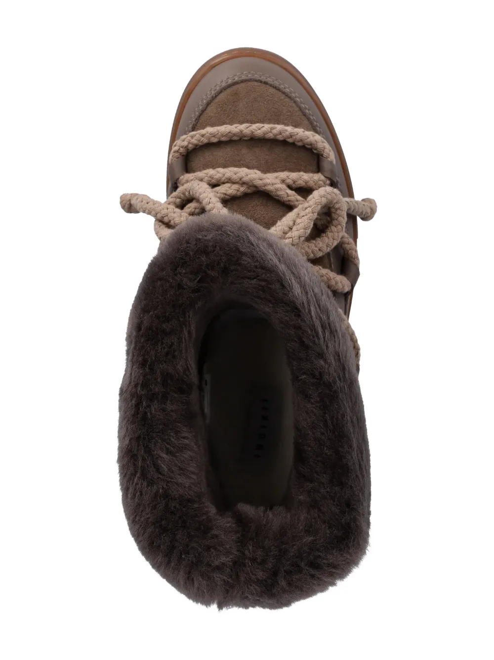 Inuikii fur-trim lace-up boots Bruin