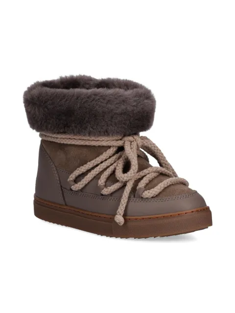 Inuikii fur-trim lace-up boots