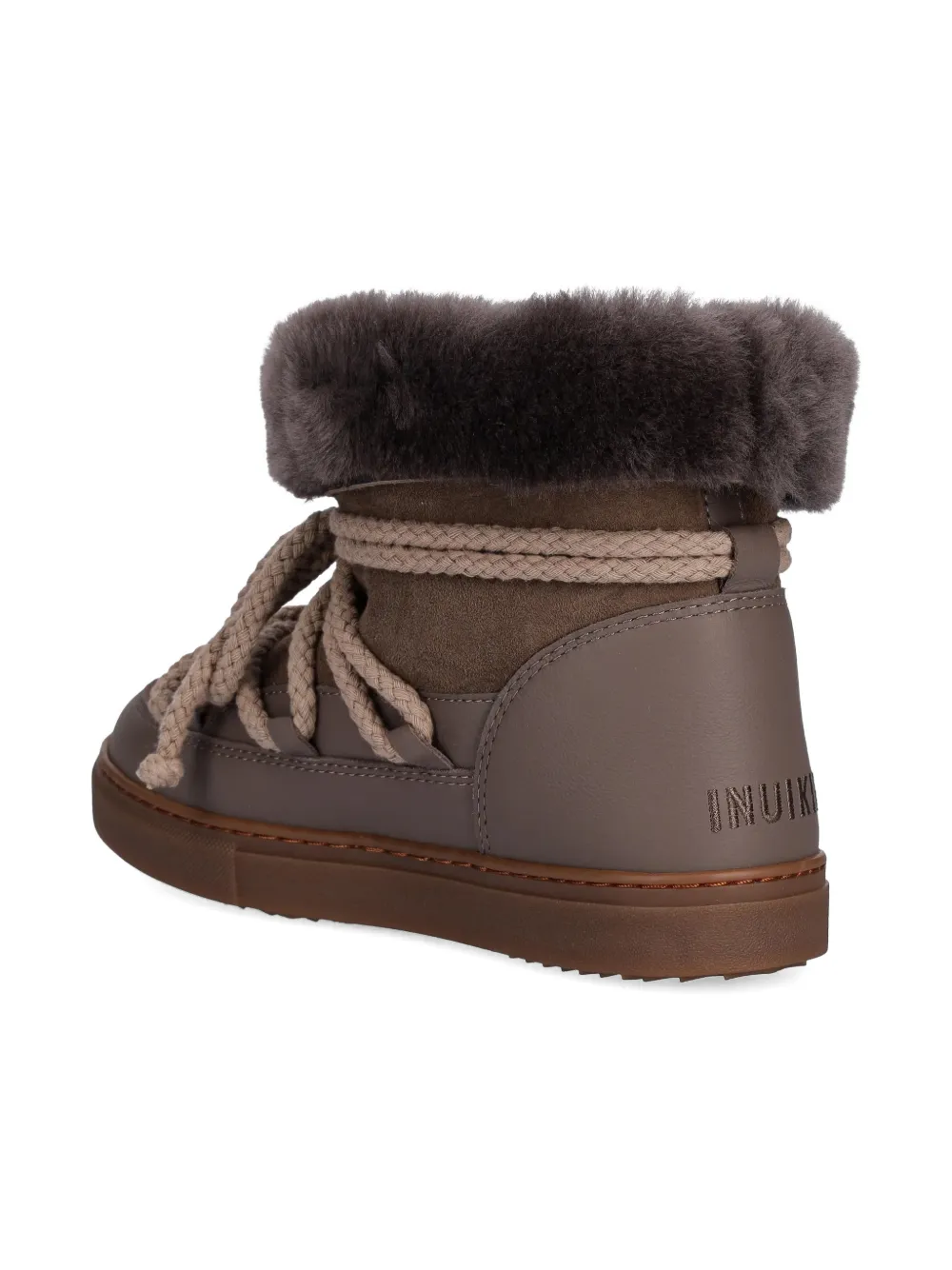 Inuikii fur-trim lace-up boots Bruin